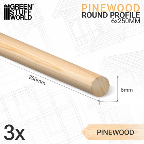 Asta rotonda legno - legno, pino