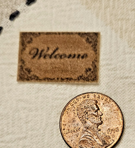 Miniatures welcome mat - miniatures-welcome, scala