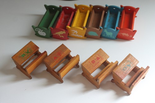 Lotto mobili legno - , in