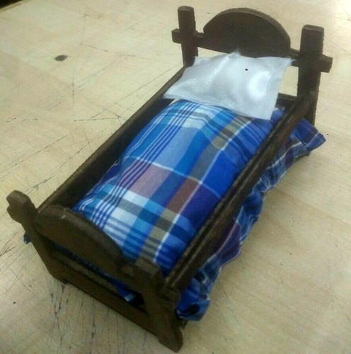 Letto legno stoffa con - legno, e