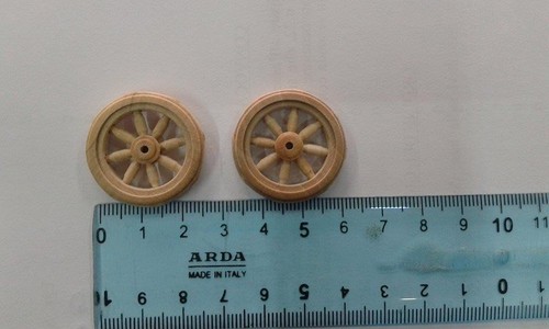 Coppia ruote legno diametro - coppia,